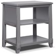 Pemberly Row Modern / Contemporary Nightstand in Gray Finish