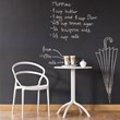 Pemberly Row Contemporary Round Patio Bistro Table in White Finish