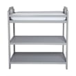 Pemberly Row Modern Wood Changing Table in Light Gray Finish