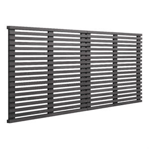 Pemberly Row Wall Mount Modern Wood King Headboard in Charcoal