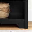 Pemberly Row Laminated Engineered Wood Nightstand in Pure Black