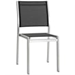 Pemberly Row 9-Piece Outdoor Patio Wood and Aluminum Dining Set in Silver/Black