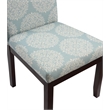 Pemberly Row Contemporary Parsons Chair in Gabrielle Sky Blue Fabric