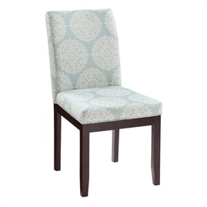 Pemberly Row Contemporary Parsons Chair in Gabrielle Sky Blue Fabric