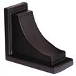 Pemberly Row Traditional Plastic Decorative Bracket in Espresso (Set of 2)