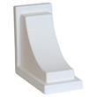 Pemberly Row Traditional Plastic Decorative Bracket in White (Set of 2)