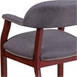 Pemberly Row Modern / Contemporary Vinyl Guest Chair in Gray