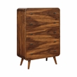 Pemberly Row 5-piece Queen Wood Bedroom Set Dark Walnut and Dark Gray