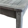 Pemberly Row Contemporary Outdoor Hand-scraped Hardwood Bar Table