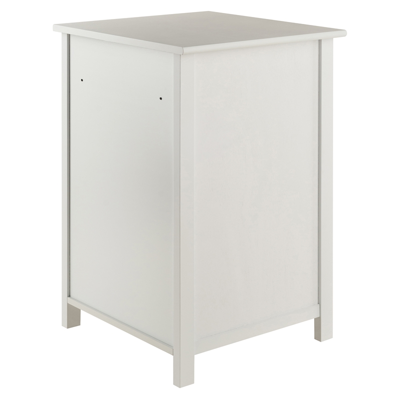 Pemberly Row 3-Drawer Transitional Wooden File Cabinet in White