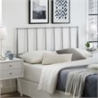 Pemberly Row Full Modern Style Sturdy Powder Coated Steel Headboard in Gray