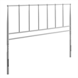 Pemberly Row Full Modern Style Sturdy Powder Coated Steel Headboard in Gray