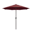Pemberly Row 9' Olefin Tilt Crank Lift Patio Umbrella in Adobe