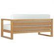 Pemberly Row 4-Piece Wood Patio Sofa Set in Natural and White
