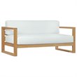 Pemberly Row 8-Piece Wood Patio Sofa Set in Natural and White