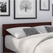 Pemberly Row Solid Wood Full Size Contemporary Headboard in Walnut
