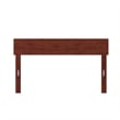 Pemberly Row Solid Wood Full Size Contemporary Headboard in Walnut