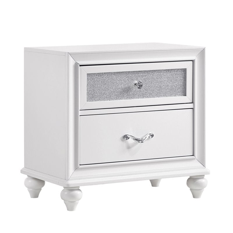 Pemberly Row 5-piece Upholstered Eastern King Wood Bedroom Set White
