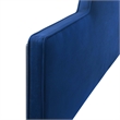 Pemberly Row King/California King Performance Velvet Headboard in Navy