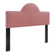 Pemberly Row King/California King Performance Velvet Headboard in Dusty Rose