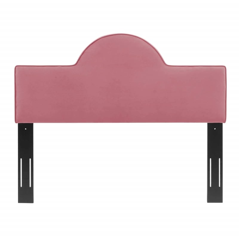 Pemberly Row King/California King Performance Velvet Headboard in Dusty Rose