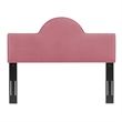 Pemberly Row King/California King Performance Velvet Headboard in Dusty Rose