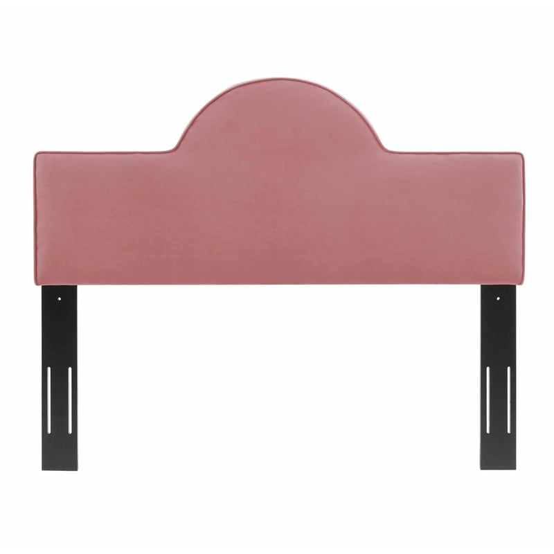 Pemberly Row King/California King Performance Velvet Headboard in Dusty Rose