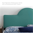 Pemberly Row King/California King Performance Velvet Headboard in Teal Green