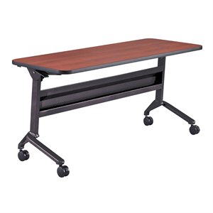 Pemberly Row Flip-N-Go 24 x 60&quot Rectangular Training Table- LPL
