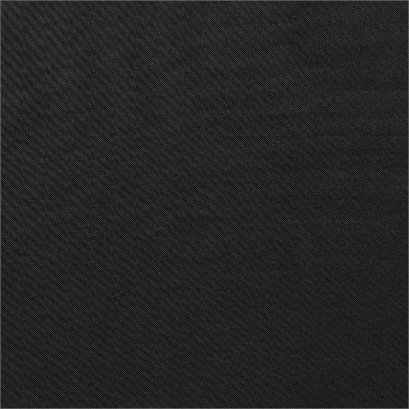 Pemberly Row Fabric Upholstered Full Metal Panel Headboard in Black