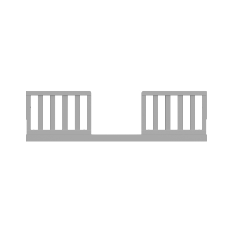 Pemberly Row Wood Toddler Safety Guardrail Kit in Pebble Gray