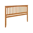 Pemberly Row Mission King Wood Headboard in Light Toffee