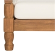 Pemberly Row Contemporary Solid Wood Lounger in Natural Finish