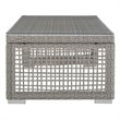 Pemberly Row 6-Piece Outdoor Patio Wicker Rattan Set in Gray/White