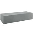 Pemberly Row Contemporary Polyester Fabric Outdoor Chaise Cover in Gray