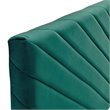 Pemberly Row Angular Channel Tufted Velvet Full/Queen Headboard in Teal Blue