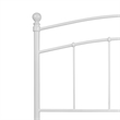 Pemberly Row Contemporary Queen Metal Spindle Headboard in White
