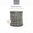 Pemberly Row Contemporary Outdoor Side Table with Storage Gray