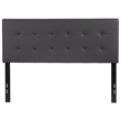Pemberly Row Contemporary Upholstered Full Panel Headboard in Gray