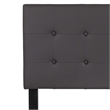Pemberly Row Contemporary Upholstered Full Panel Headboard in Gray