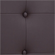 Pemberly Row Contemporary Upholstered Full Panel Headboard in Brown