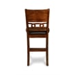 Pemberly Row Contemporary Solid Wood Counter Chair in Brown (Set of 6)