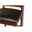Pemberly Row Contemporary Solid Wood Counter Chair in Brown (Set of 6)