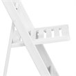Pemberly Row Contemporary Resin Folding Chair in White (Set of 2)