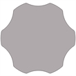 Pemberly Row Flower-Shaped Thermal Fused Top Mobile Activity Table in Gray