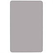 Pemberly Row Rectangular Thermal Fused Top Mobile Activity Table in Gray