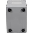 Pemberly Row Contemporary 3 Drawer Mobile File Cabinet in Gray