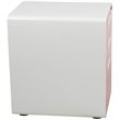 Pemberly Row 3 Drawer Modern Mobile File Cabinet in White and Red