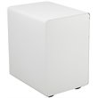 Pemberly Row 3 Drawer Modern Mobile File Cabinet in White and Red