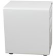Pemberly Row 3 Drawer Modern Mobile File Cabinet in White and Charcoal